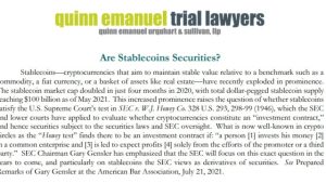 Are stablecoins securities? Well, it’s not so simple, say lawyers