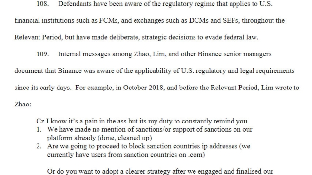 7 details in the CFTC lawsuit against Binance you may have missed