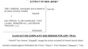 BlockFi execs, Gemini named in lawsuit by disgruntled investor