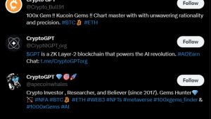 ‘CryptoGPT’ Twitter accounts spring up as hashtag trends on Twitter