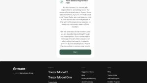 Scam alert: Trezor warns users of new phishing attack