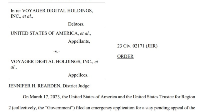 Voyager’s $1B sale to Binance.US put on hold by US court