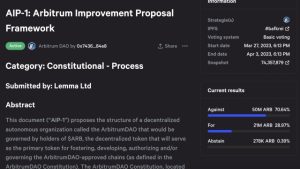 Arbitrum’s first governance proposal sparks controversy with $1B at stake
