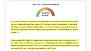 AI-generated fake news sparks rumors of Gary Gensler’s resignation