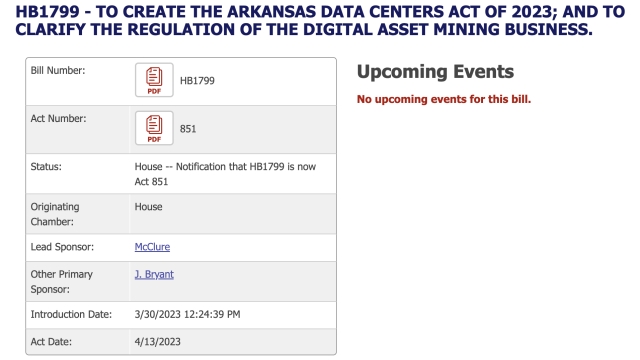Arkansas counties rush to pass noise regulations for crypto miners