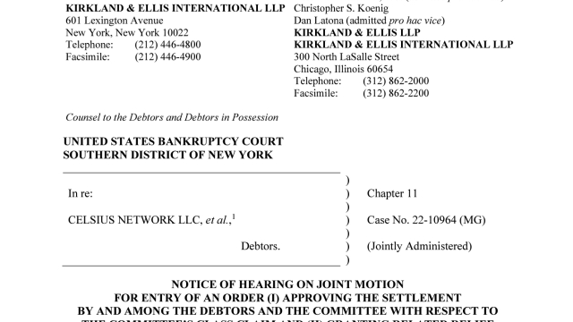 Celsius Network reaches settlements to exit bankruptcy