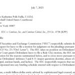 Coinbase was aware of securities law violations, SEC claims in letter