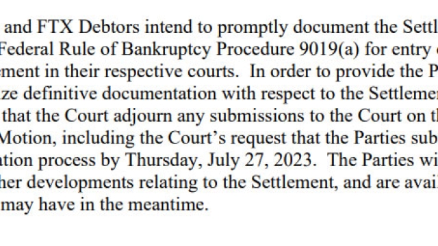 FTX, Genesis reach in-principle agreement to settle bankruptcy case