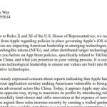 Lawmakers probe Apple’s App Store policies on blockchain, NFTs