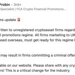 UK financial watchdog reminds crypto firms of October deadline for marketing compliance