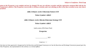 ARK Invest, 21Shares join queue to offer Ethereum futures ETF