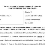 Bankruptcy judge signs off on order allowing Terraform Labs to subpoena FTX entities