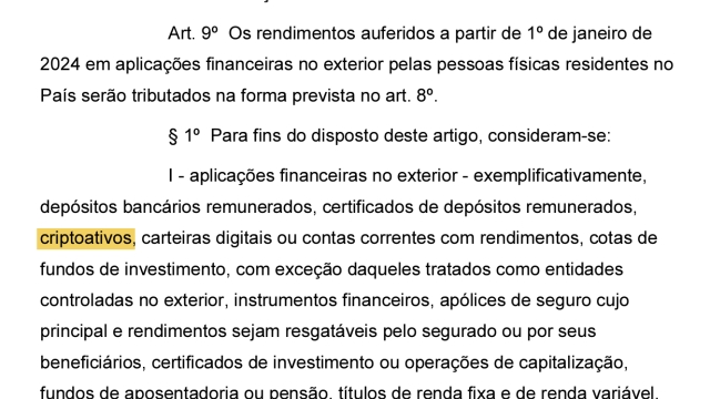 Brazil’s Congress moves to levy higher taxes on cryptocurrencies