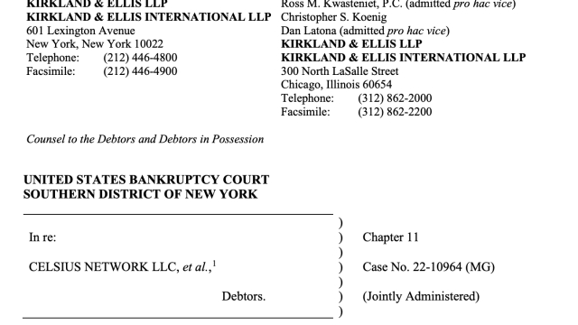 Celsius and Core Scientific propose $45M settlement for litigation
