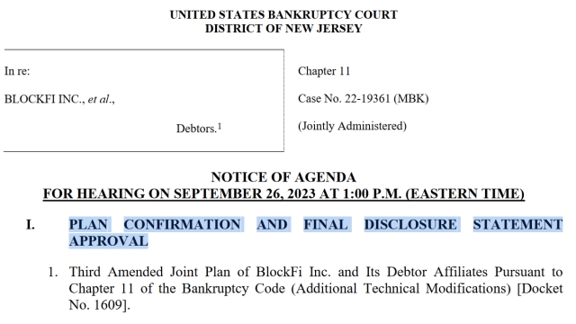 Crypto lender BlockFi gets court nod for plan to repay customers