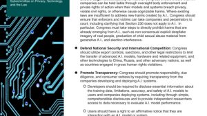 Senators unveil bipartisan blueprint for comprehensive AI regulation