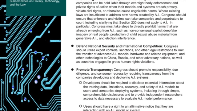 Senators unveil bipartisan blueprint for comprehensive AI regulation