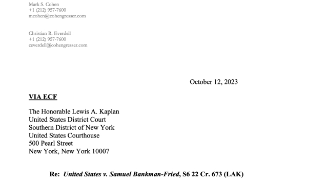 Sam Bankman-Fried’s legal team moves to pursue theory on FTX terms of service