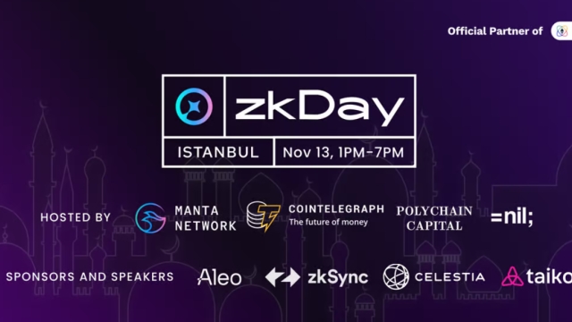 ZkDay conference and Pitch competition comes to Istanbul on Nov. 13