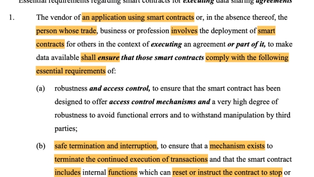 Blockchain devs expect complications from EU smart contract kill switch
