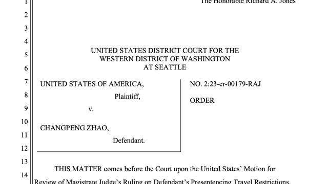 Changpeng Zhao may not leave the US pending court review, says judge