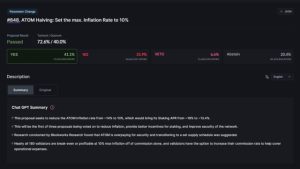 Cosmos Hub greenlights ATOM inflation cut for security boost