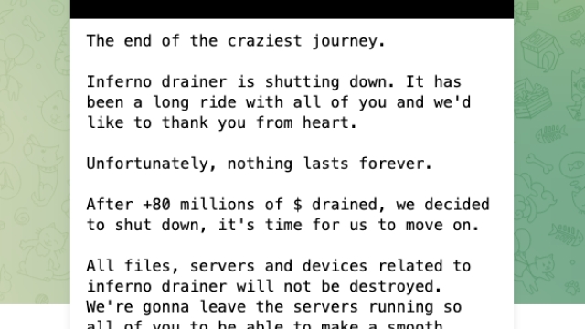 Inferno Drainer says it’s shutting down after helping steal $70M in crypto