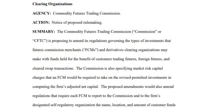 LedgerX highlights CFTC regulatory gap in customer asset rules
