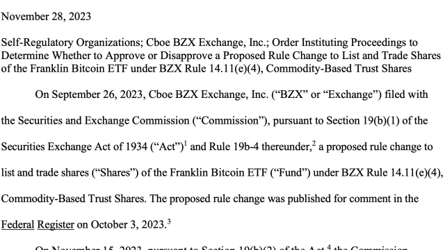 SEC seeks public input on Franklin Templeton, Hashdex Bitcoin ETFs