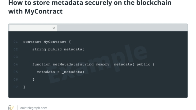What is metadata in blockchain transactions?